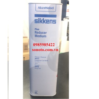 Dung môi pha sơn Sikkens 5 lít cho sơn ô tô xe máy Medium, x.ăng lau M600, phá mí SRA 5 Lít SONQUANGPHU8856