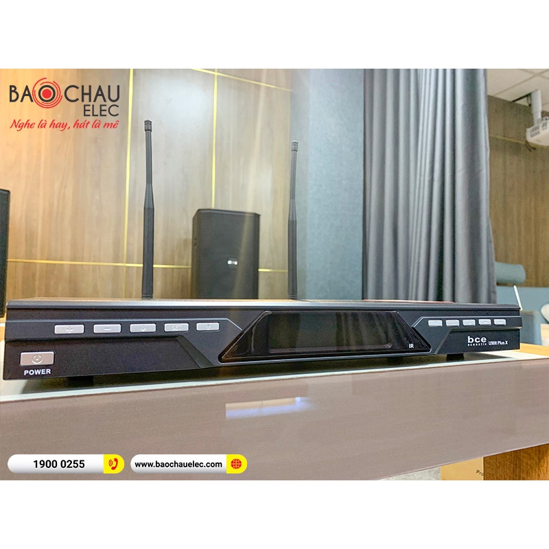 [CHÍNH HÃNG] Micro Karaoke Không Dây BCE U900 Plus X | Hát Karaoke Hay, Chống Hú - 2 tay micro không dây + 1 đầu thu