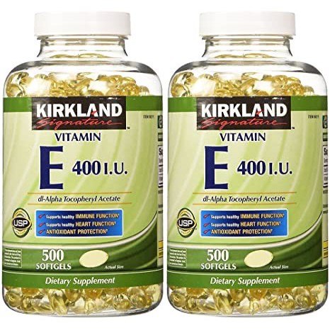 ** Vitamin E 400 IU 500 Viên Kirkland Của Mỹ - Đẹp Da, Làm Chậm Lão Hóa ⓓⓔⓟⓥⓐⓛⓐ
