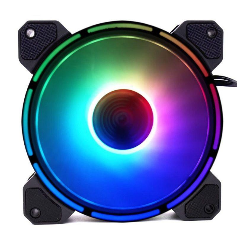 Fan led RGB coolmoon, có hub remote