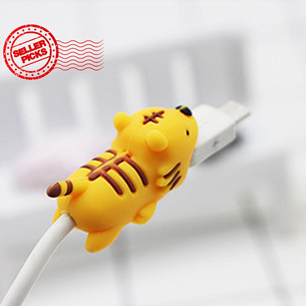 Phụ Kiện Bảo Vệ Dây Cáp Sạc Bằng Silicon Hình Hoạt Hình Dễ Thương Z9R0