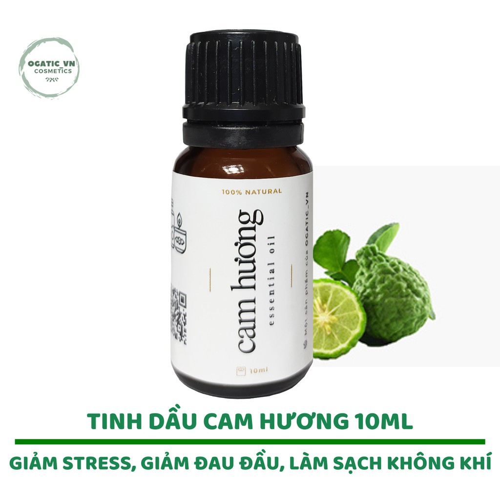 Tinh Dầu Cam Hương Bergamot Ogatic_vn | 100% Thiên Nhiên Nguyên Chất | Nhập Khẩu Từ Ấn Độ