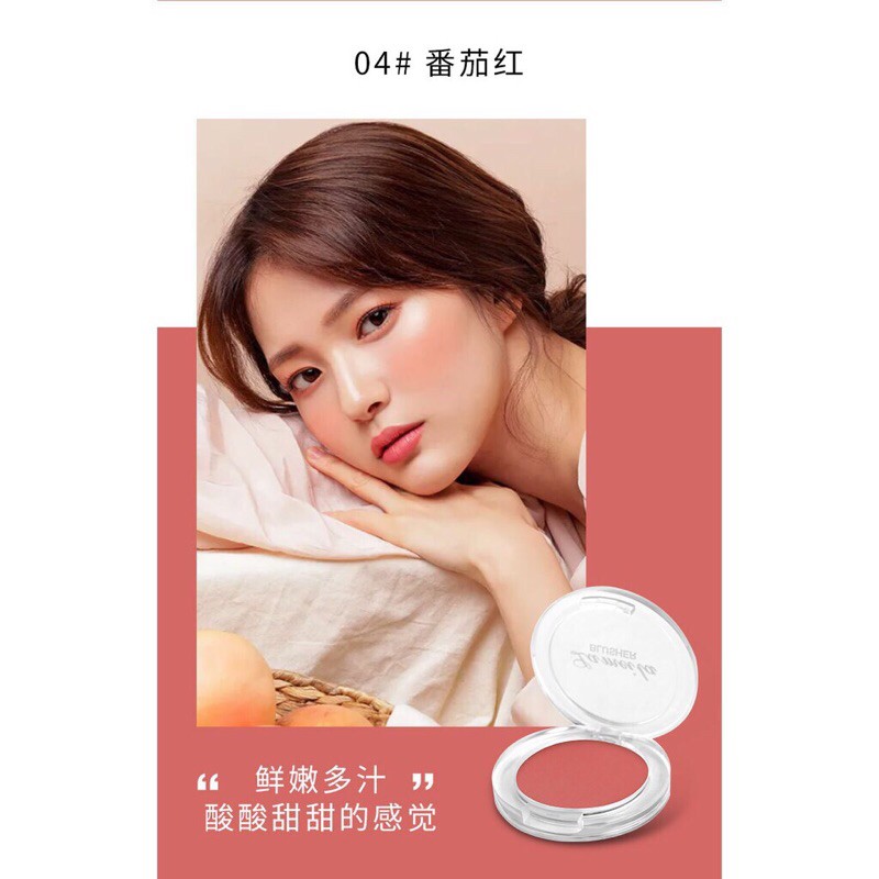 Phấn má hồng đơn sắc Lameila Blusher Color Geometry Tone Cam Đào - chính hãng Lameila