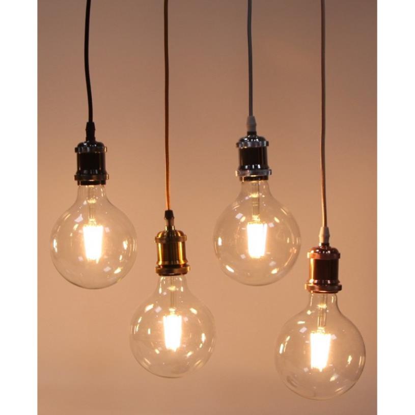 Dây đèn thả cổ điển bóng đèn tròn Edison G125 8W