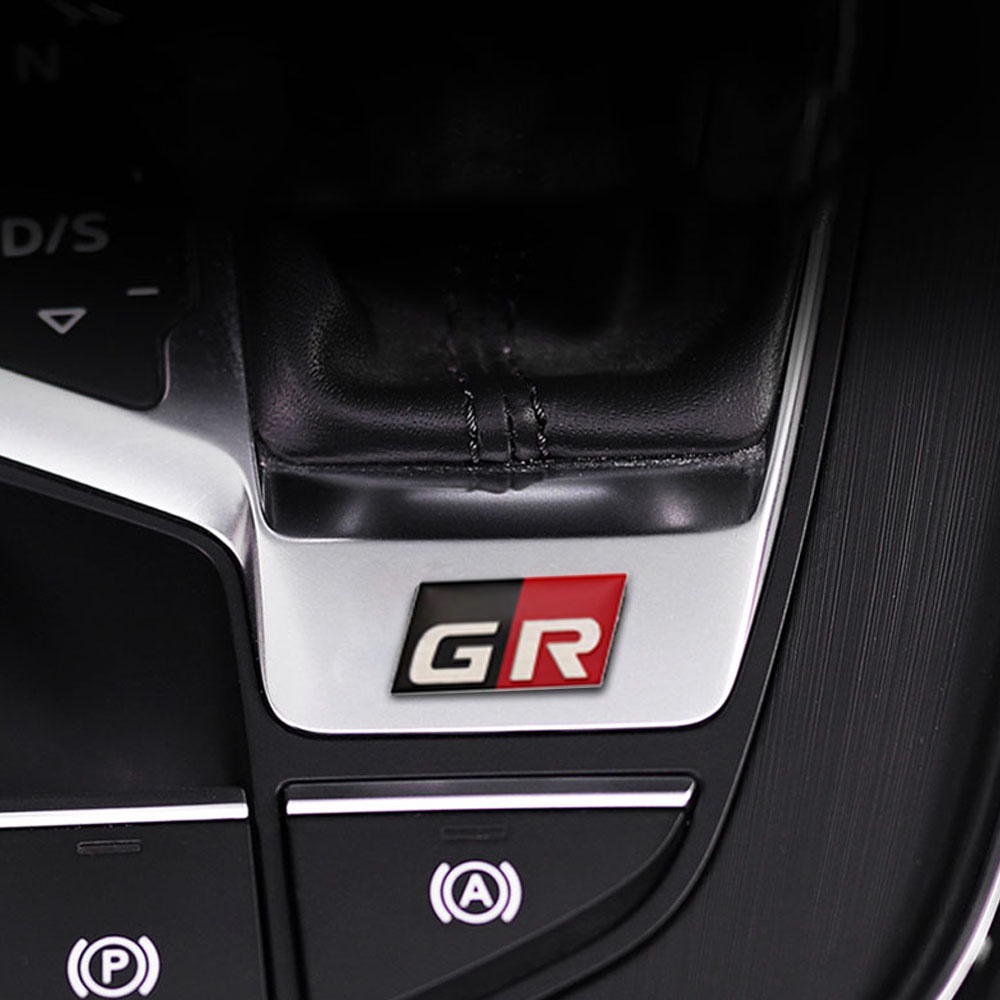 1 CÁI 3D Nhôm GR Logo Dán Xe Biểu tượng Huy hiệu Đề can cho Toyota HV YARiS RZ RC RS Prius GR Lexus Harrier