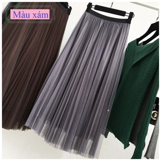 Chân váy xếp ly lưới max đẹp V0011