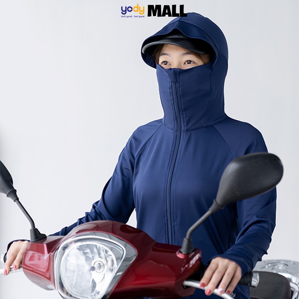 Áo chống nắng nữ YODY tron cản tia UV nhẹ thoáng mát mềm mại ACN4002 | BigBuy360 - bigbuy360.vn