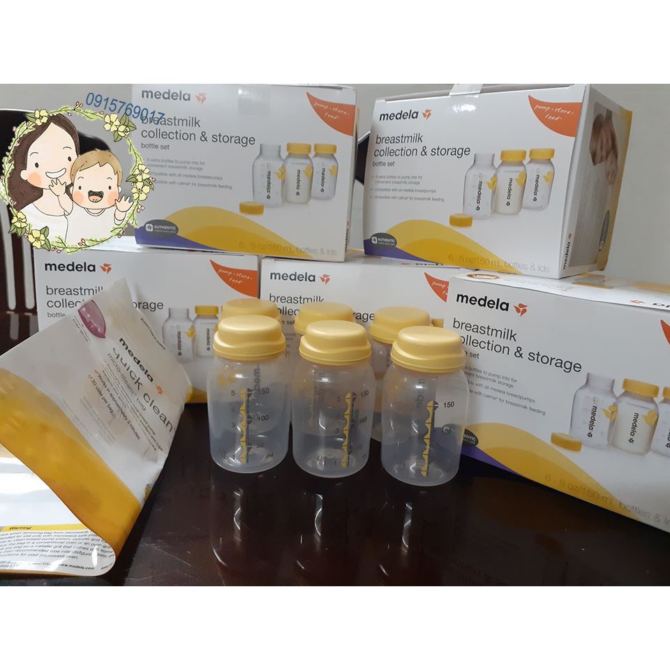 [HÀNG CHÍNH HÃNG] Bình trữ sữa Medela 150ml