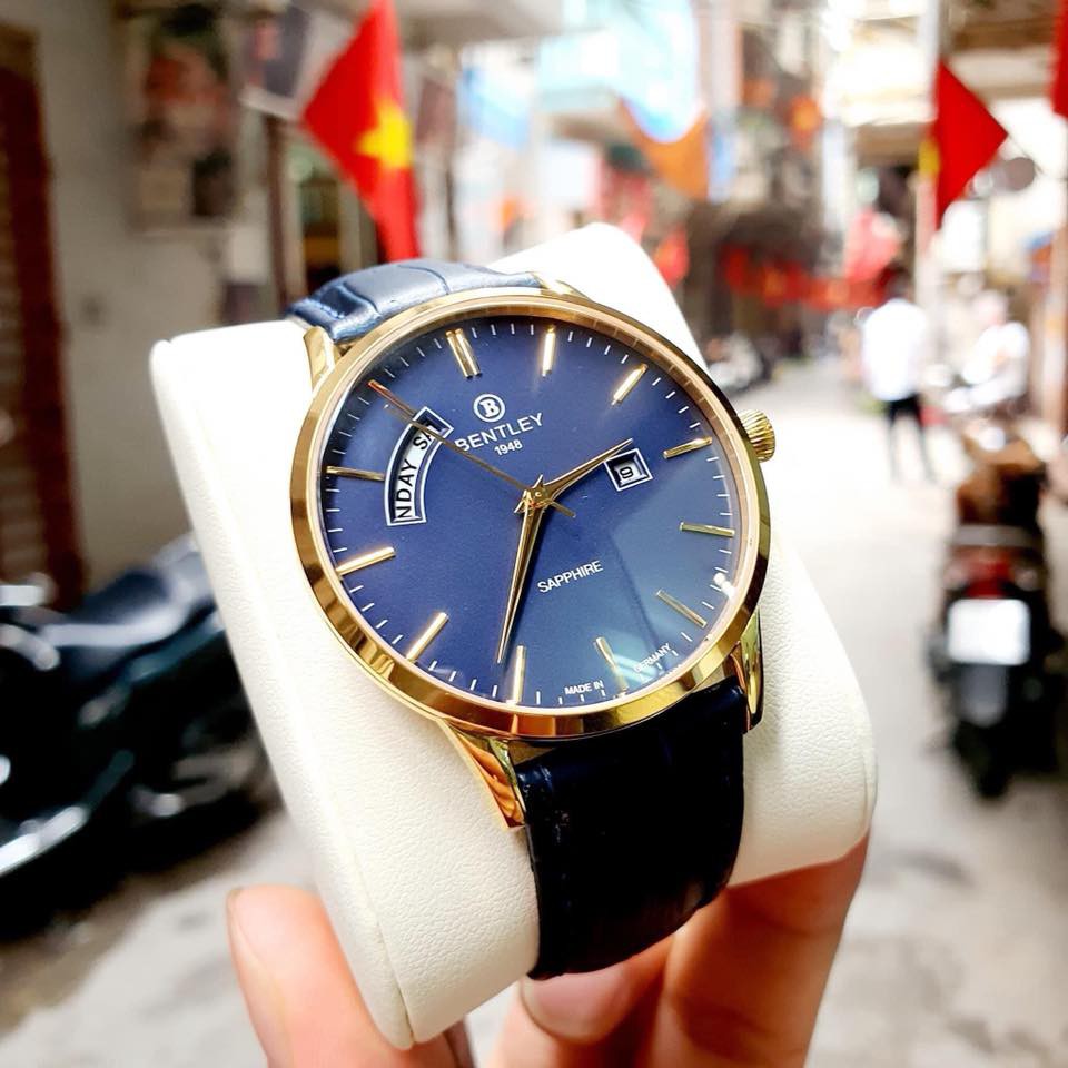 Đồng hồ nam dây da mặt kính chống xước Bentley BL1864 BL1864-10 BL1864-10MKNN