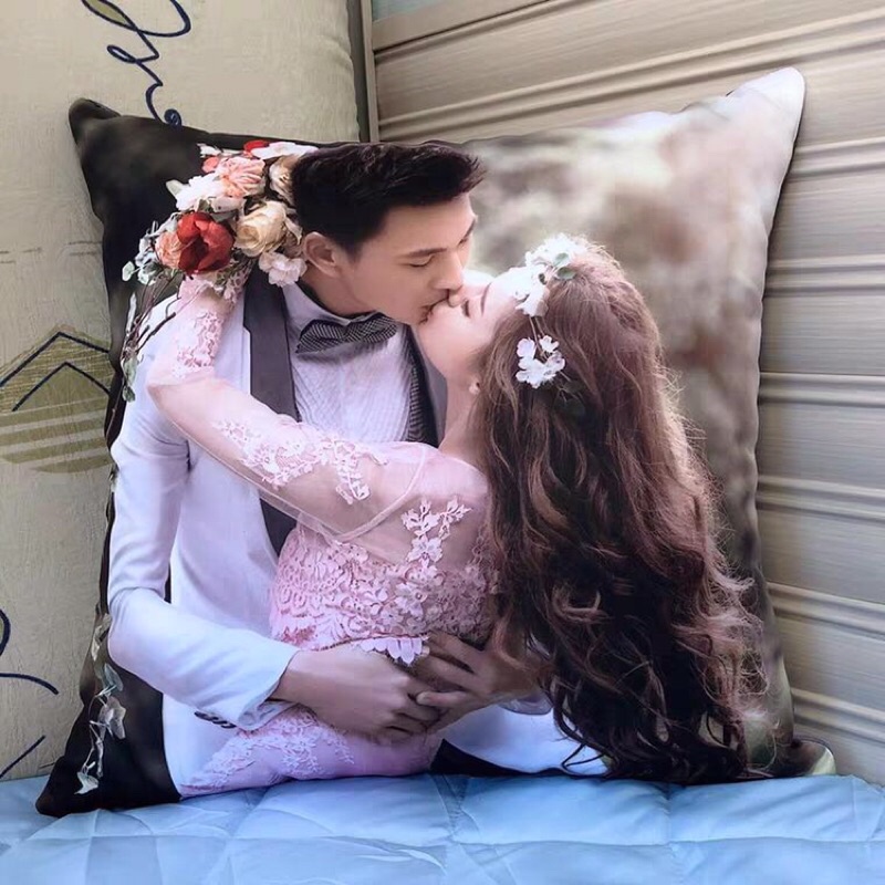 🔥🔥🔥Gối In Hình Theo Yêu Cầu Kèm Ruột Gối Chất Liệu Vải Nhung, Bông Gòn