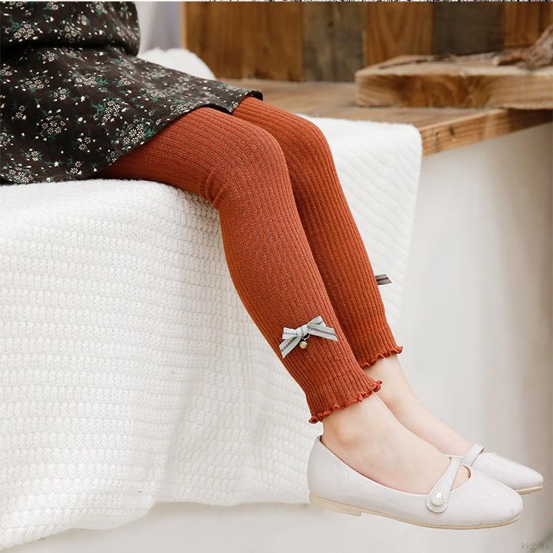 Quần Legging Phối Nơ Cho Bé Gái