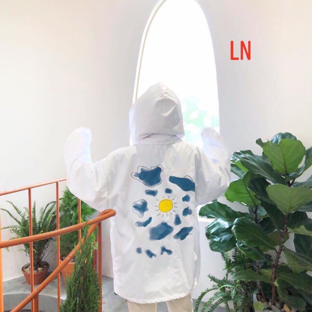 bst Áo hodie mặt trời và mây L&amp;N 5508 03