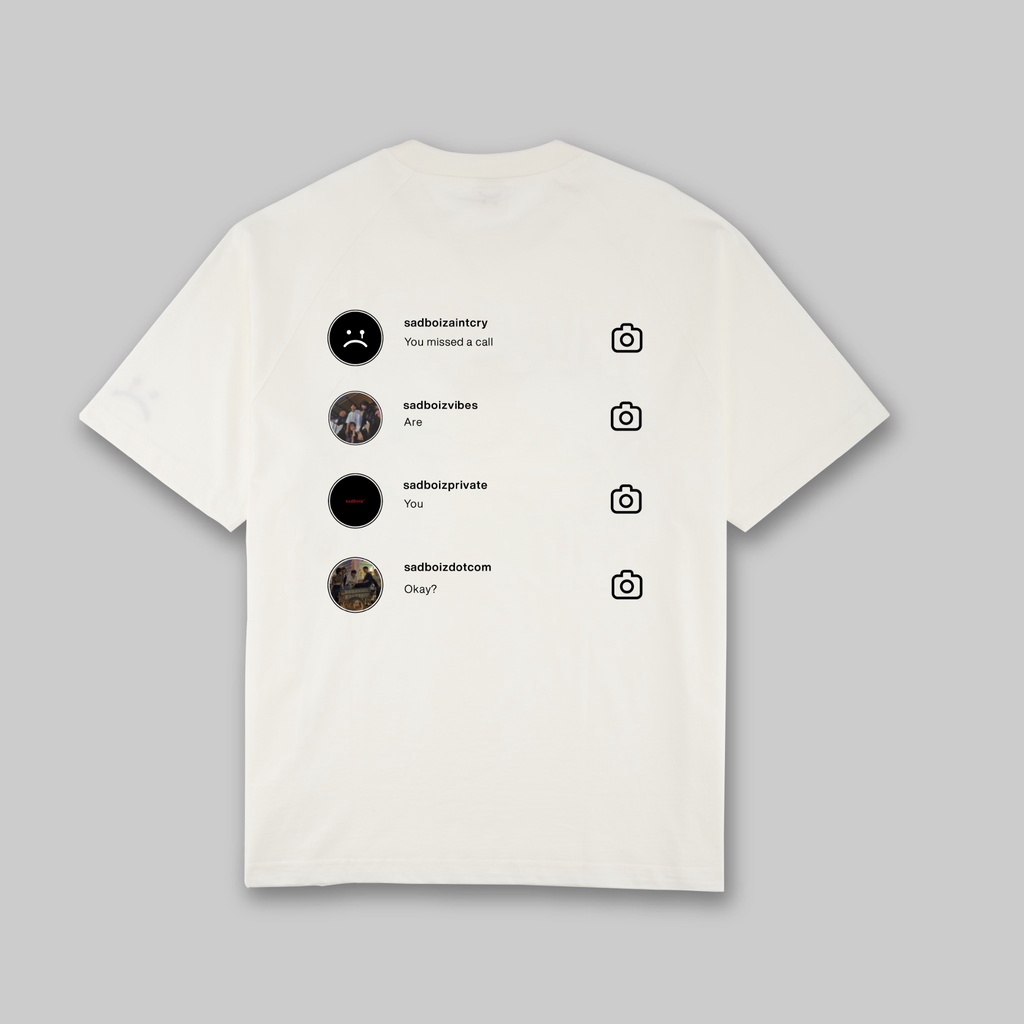 Áo thun SADBOIZ SADTAGRAM ❄️ SADBOIZ Chính hãng, hàng có sẵn. Mua kèm Deal Sock túi Tote Sadboiz. | BigBuy360 - bigbuy360.vn