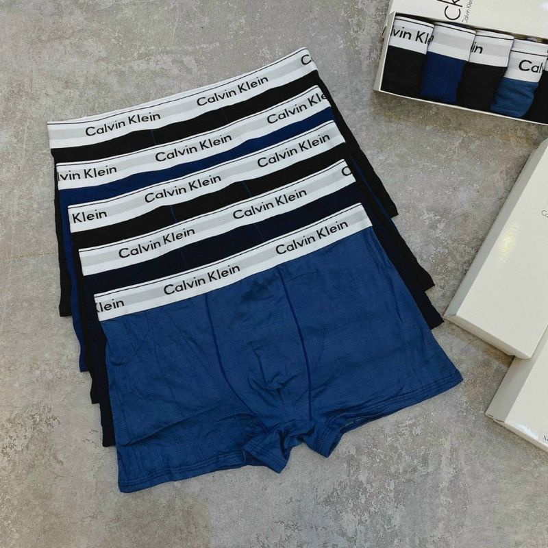 Quần Sịp Đùi Boxer Nam Cotton Cạp Trắng