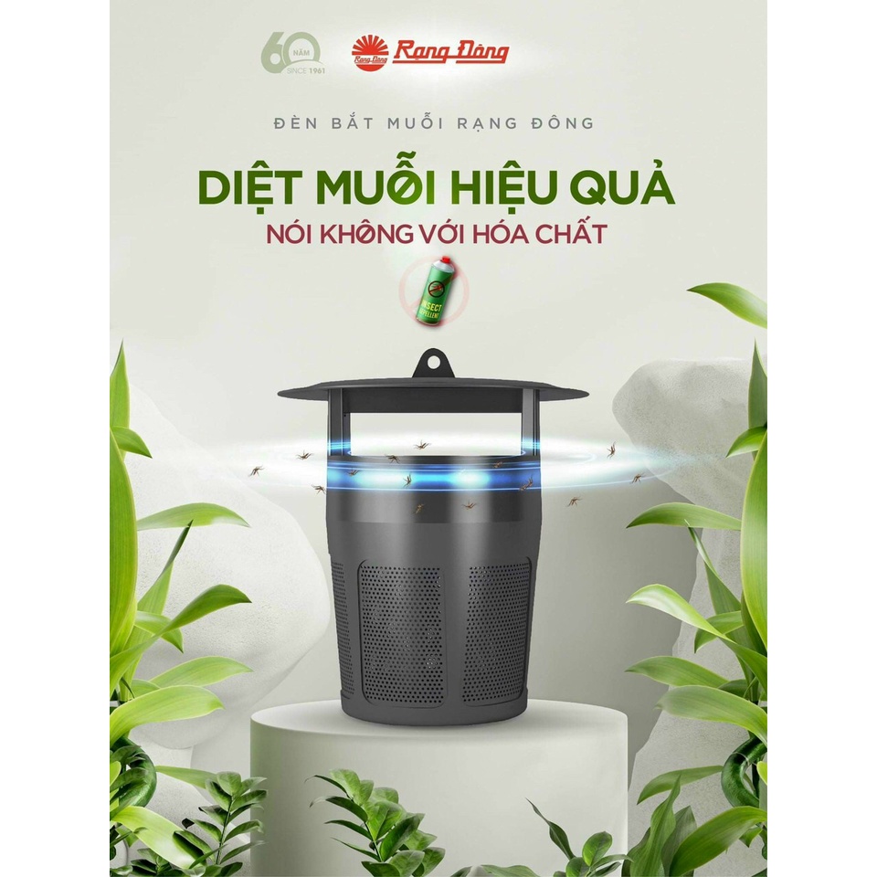 Đèn bắt muỗi Rạng Đông, hiệu quả sau 1 đêm, không gây mùi khét, tiết kiệm điện, lỗi 1 đổi 1