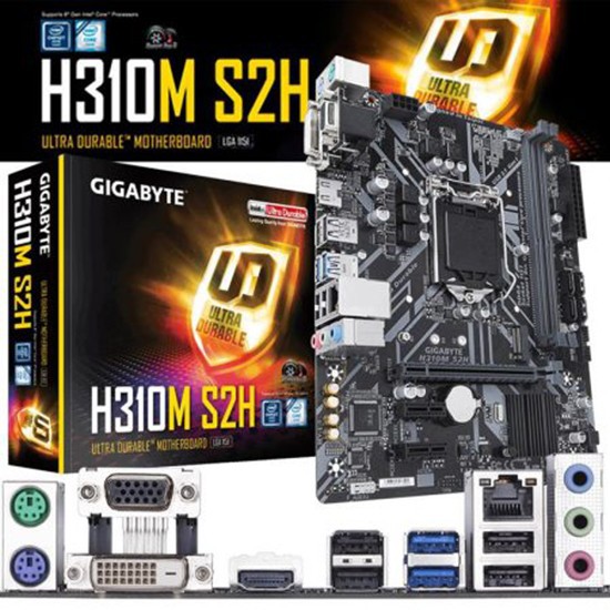 [Mã ELCLXU8 hoàn 5% xu đơn 500k]Bo Mạch Chủ Mainboard GIGABYTE H310M S2H