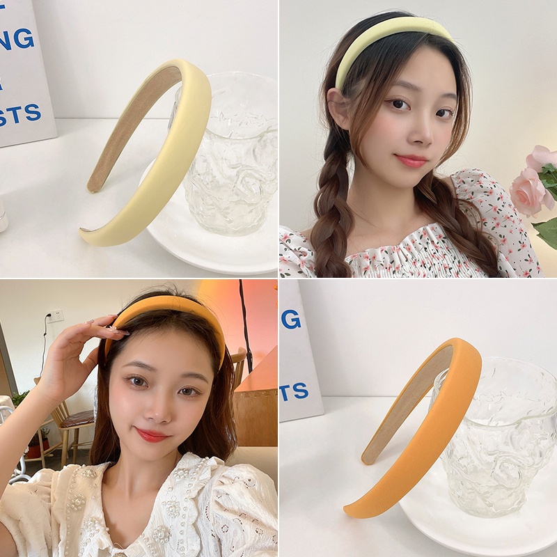 Cài tóc xốp đơn giản thời trang nhiều màu tùy chọn cho nữ