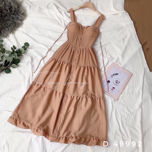 Đầm 2 dây có mút
