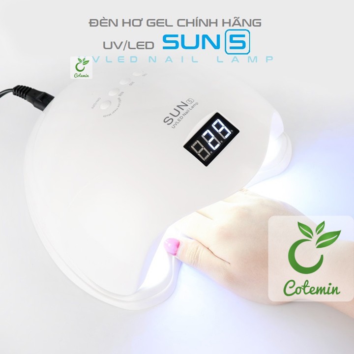 Máy hơ Gel Sun 5 Tem Xanh Chính Hãng 48W UV/LED