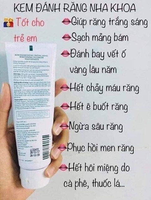 Kem trắng răng ap22 nuskin