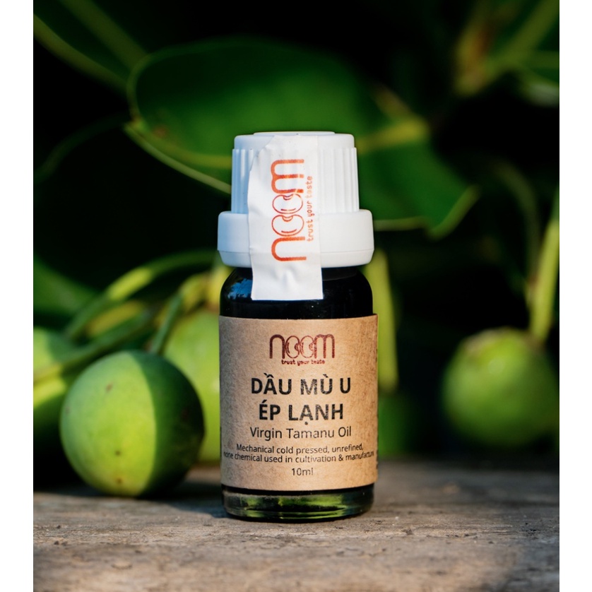 Dầu Mù u ép lạnh, dầu tự nhiên, làm lành vết thương- Noom chai 10ml