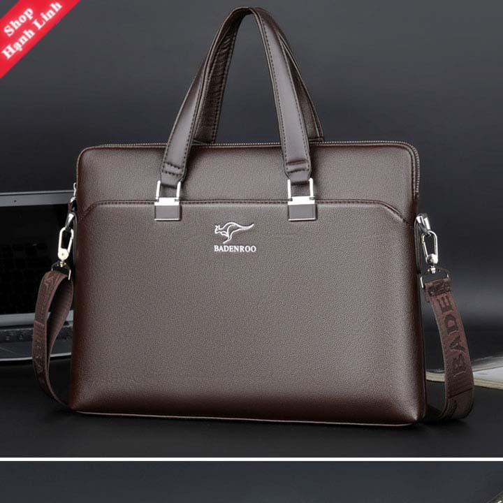 Cặp da công sở hiệu Badenroo kích thước 31 x 42 x 6.5 cm, đựng laptop 15,6 inch, cặp văn phòng | BigBuy360 - bigbuy360.vn