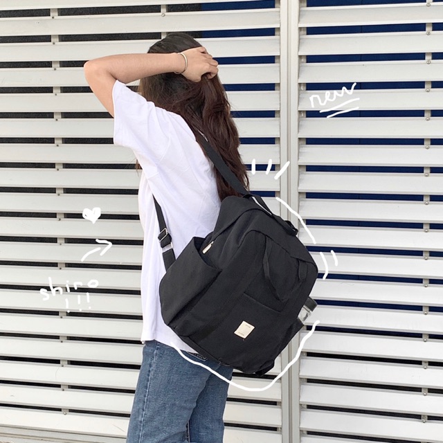 (TẶNG KÈM DEAL SHOCK ECOBAG 31K ) BALO KURO MÀU ĐEN