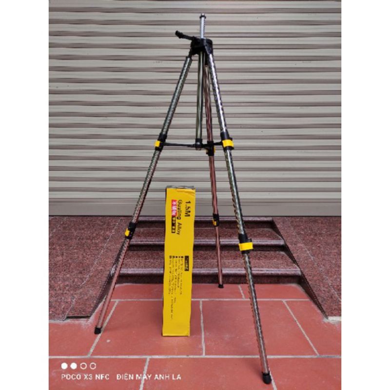 Chân máy laze 1.5m inlox