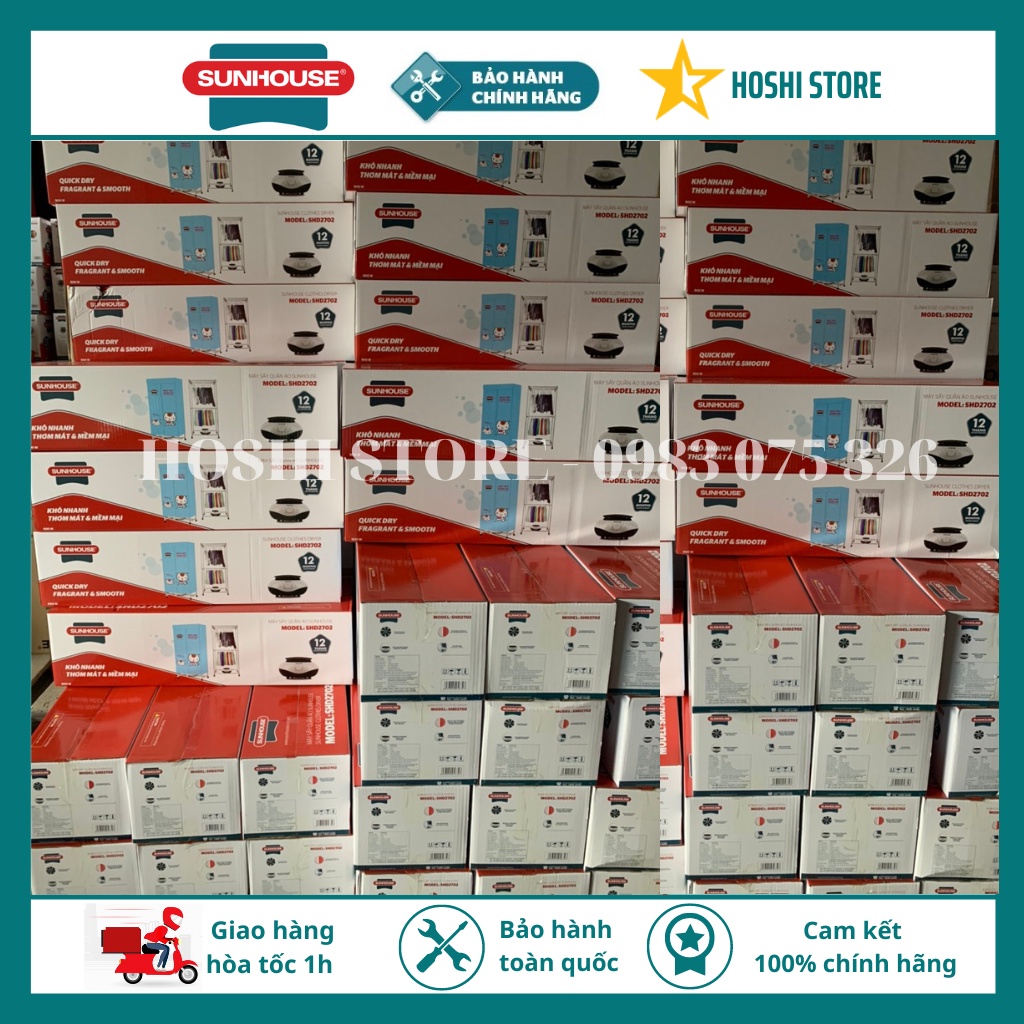 MÁY SẤY QUẦN ÁO SUNHOUSE SHD2702