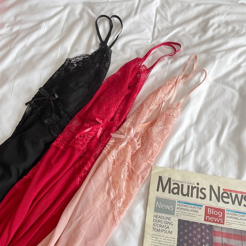 Váy Ngủ 2 Dây Ren Voan Mềm Mại Gợi Cảm - Đầm Ngủ Cao Cấp Quyến Rũ - ME1170