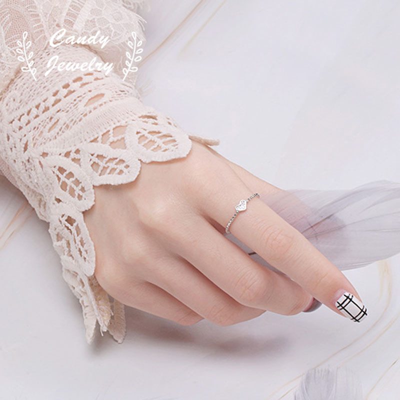 Nhẫn hở MANYUE đính đá phong cách thời trang