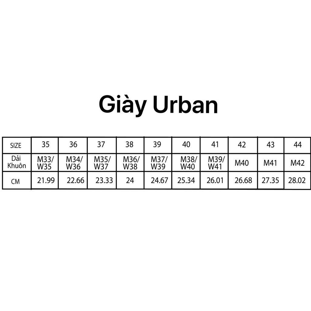 Giày nhựa siêu nhẹ URBAN chính hãng