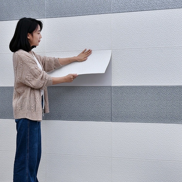 Miếng Dán Tường Bằng Xốp PE 3D Chống Ẩm Chống Thấm Nước Độc Đáo Trang Trí Nhà Cửa