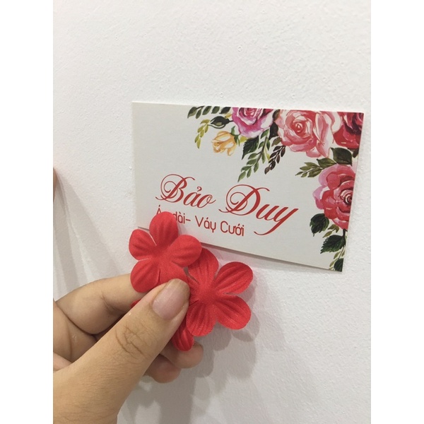 50 hoa vải thủ công loại đẹp dùng kết áo trang trí