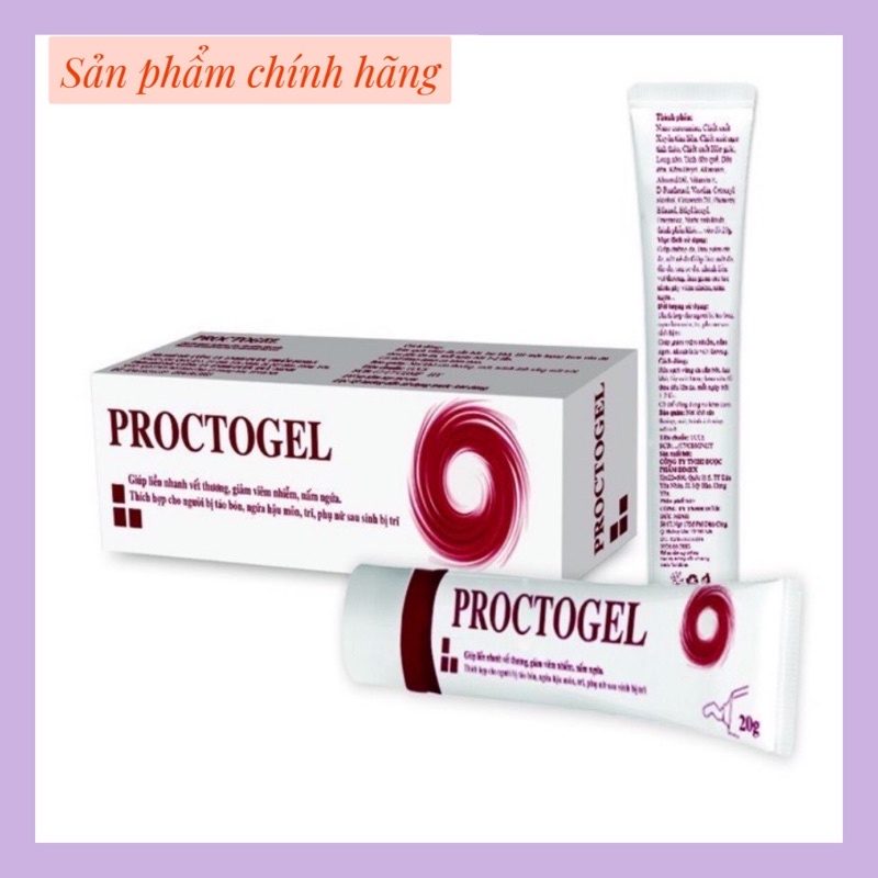 Kem bôi trĩ PROCTOGEL giảm đau, rát, ngứa do trĩ