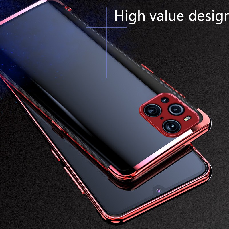 Ốp Lưng Dẻo Trong Suốt Chống Sốc Viền Màu Cho Oppo Find X3 X3 Pro | BigBuy360 - bigbuy360.vn