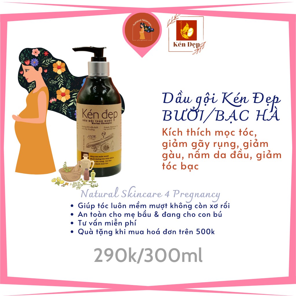 Dầu gội thảo dược Kén Đẹp 300ml (BƯỞI)