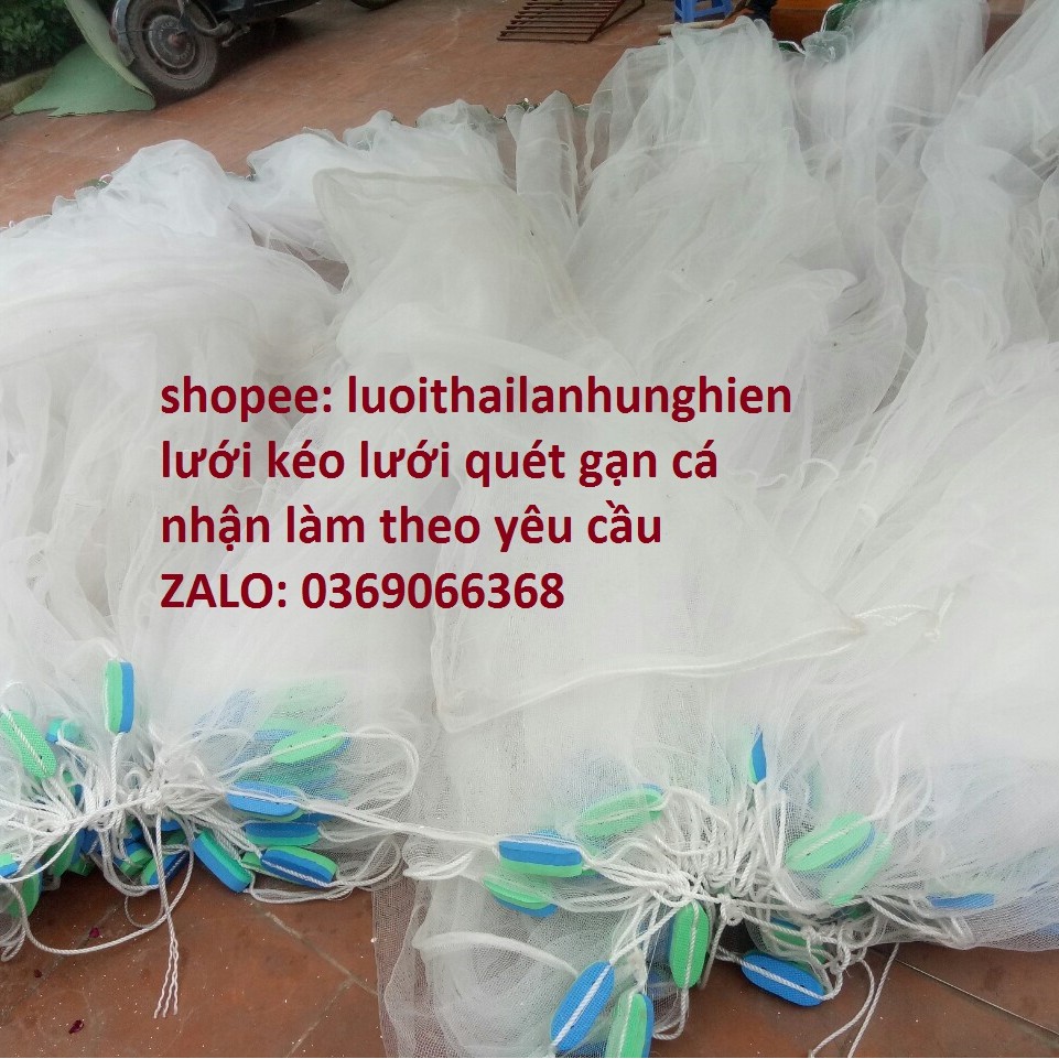 Lưới quét vét cá, Lưới keo cá,cao 3m dài 40m lưới cước thái lan  thông số lưới cước  chá thái lan dây dặn bên bỉ