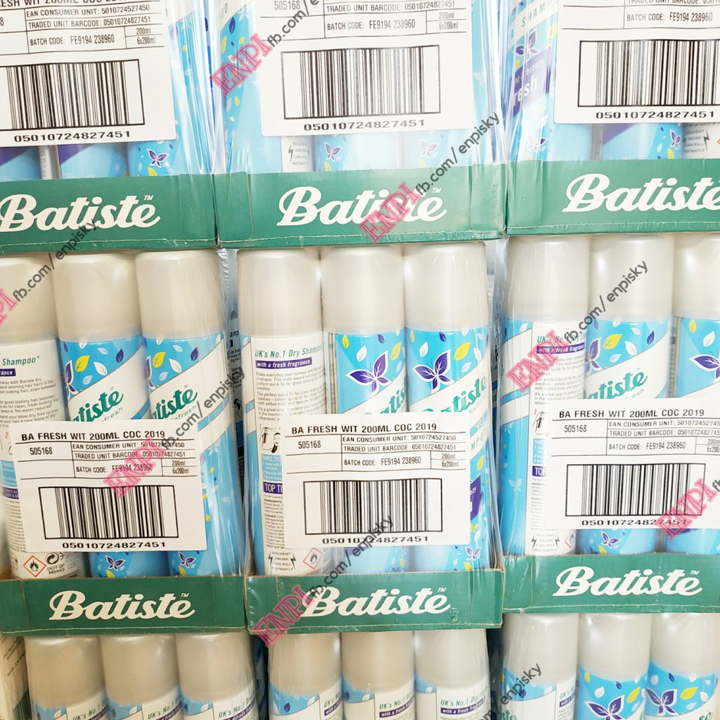 Dầu gội khô Batiste Dry Shampoo | BigBuy360 - bigbuy360.vn