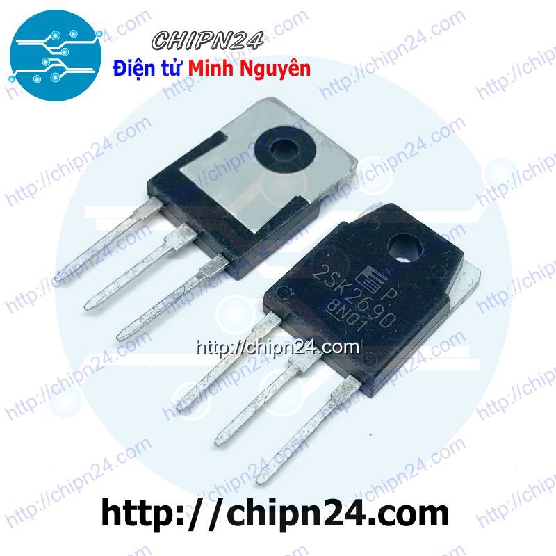 [1 CON] Mosfet K2690 TO-3P 80A 60V Kênh N (2SK2690 2690 125W)