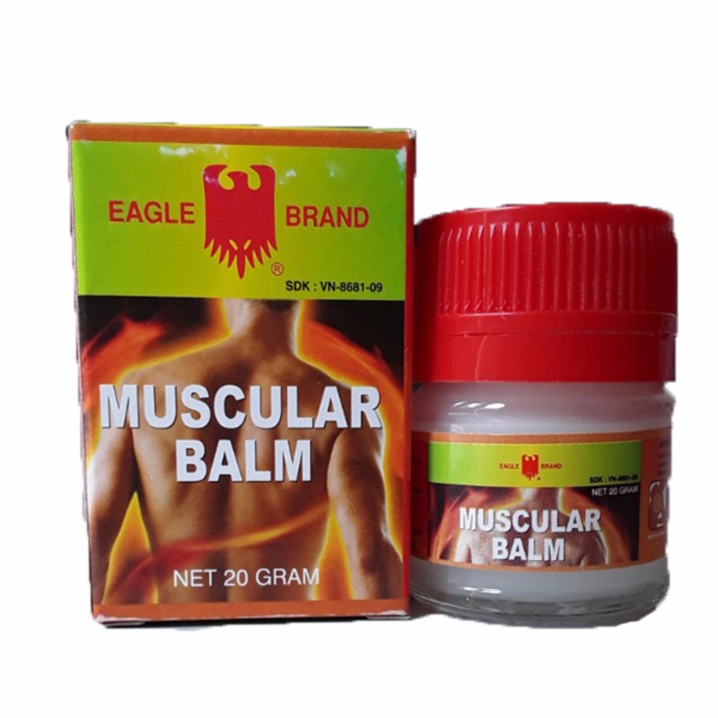 Dầu cù là con Ó 20g - Eagle Brand Muscular Balm 20g - Combo 50 lọ