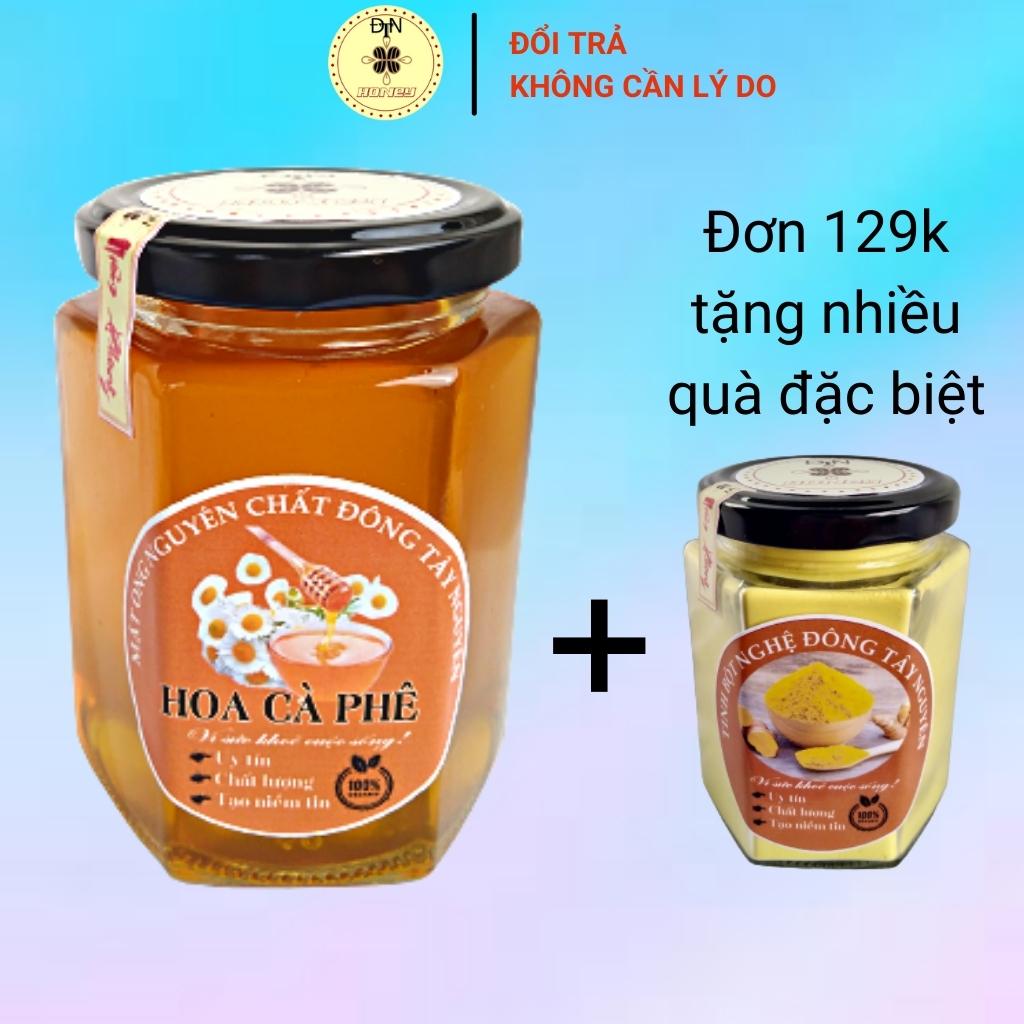 Mật ong rừng nguyên chất hoa cà phê cao cấp tặng tinh bột nghệ 100g đơn từ 300k