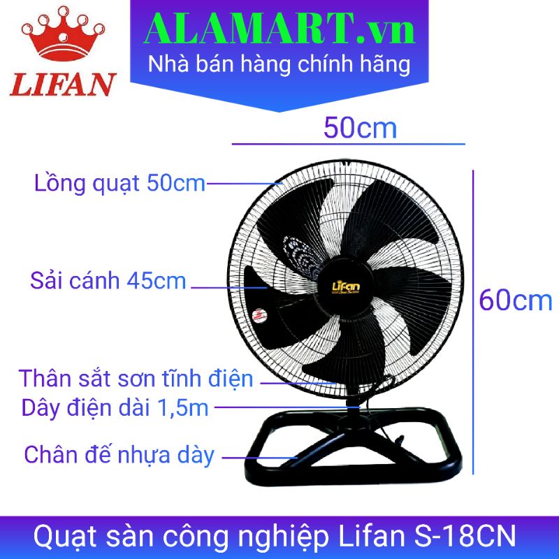 Quạt Sàn công nghiệp LIFAN S-18CN