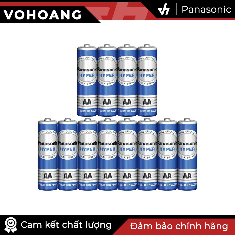 Bộ 12 pin AA Panasonic R6UT High Quality (Xanh)