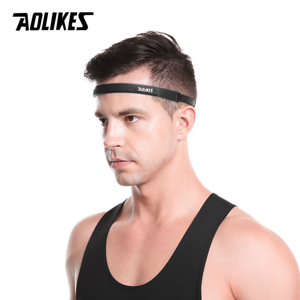 Băng đô thể thao silicone AOLIKES A-2113 chặn mồ hôi trán Sport sweat band