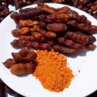Me Lào chấm muối tôm tây ninh