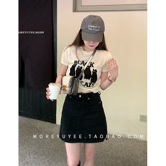 Áo Thun Dệt Kim In Họa Tiết anime Đơn Giản Thời Trang Hàn Quốc