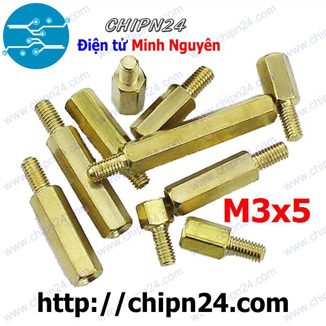 [10 CÁI] Cọc đồng M3x5 (D-C) (Trụ đồng)