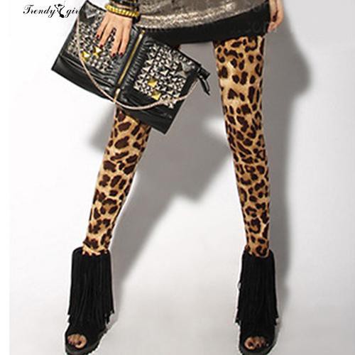 Quần legging ôm dáng in hoạ tiết da báo gợi cảm cho nữ