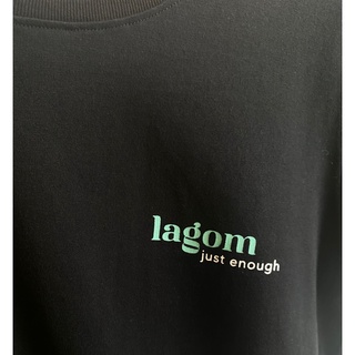 Áo thun cotton in trắng đen (vải trắng mới, cotton mỏng) 🌼 LAGOM 🌼